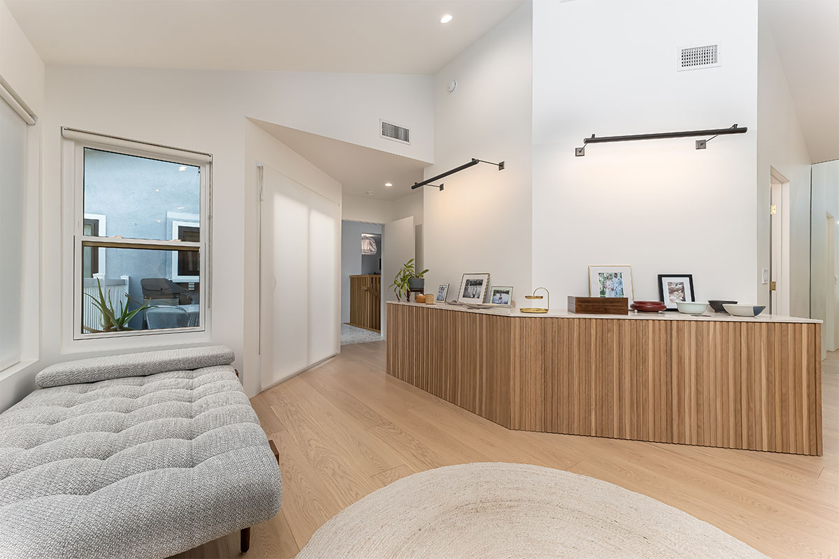 Beautiful wood floor after residential flooring services in Los Angeles.