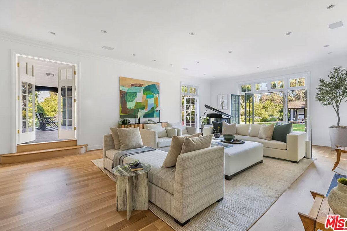 modern living room floor installation in Los Angeles.
